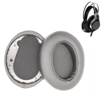 1 Çift Yedek Kulak Pedleri Kapak Zıdlı RH580 Oyun Kulaklık Kulak Yastıkları Bellek Köpük Sünger Protein Deri Earmuffs Siyah Ew# 0