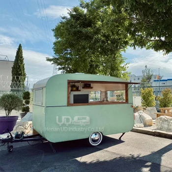 Yeni Tasarım Vintage gıda Kamyon Bira Bar Kahve dondurma otomatı Sepeti Mobil Bar Römork Düğün Satış Avrupa 1