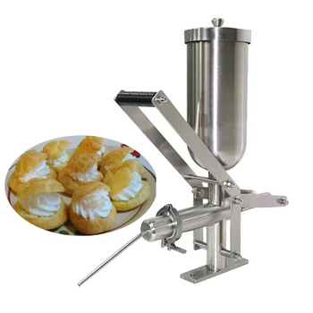 Manuel Tereyağı Reçel Çekirdek dolum makinesi İçin Tereyağı Bal Krem Reçel Ekmek Enjeksiyon Makinesi