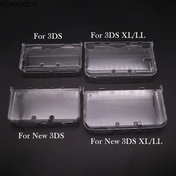 20 adet Toplu Plastik Şeffaf Kristal Koruyucu Sert Kabuk deli kılıf Kapak Nintendo 3DS / Yeni 3DS / Yeni 3DS XL LL Konsolu