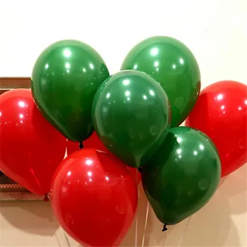 50 adet Lateks Helyum Yuvarlak balonlar Noel balon 12