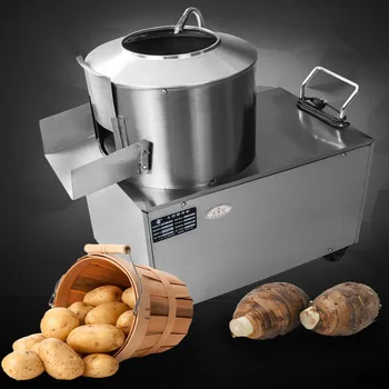 Otomatik endüstriyel patates taro soyucu / cilt çıkarma makinesi patates yıkama soyma makinesi 3