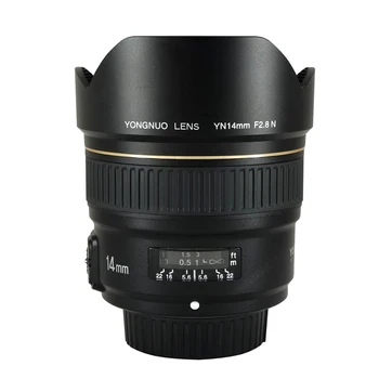 Yongnuo 14mm F2. 8 Ultra geniş Açı Tam Çerçeve Ana canon lensi EF Nikon F dağı Kamera Lens Otomatik Odaklama AF MF YN14mm F2. 8 1