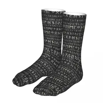 Yeni Yaşlı Futhark Desen Kadın Çorap 2022 Erkekler Viking Runes spor çorapları
