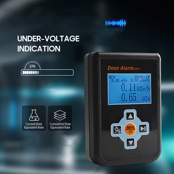 Radyasyon Test Cihazı Dijital Doz Alarmı Tespit Akım ve Kümülatif DER Ekran Geiger Sayacı Dozimetre Monitör Fabrika