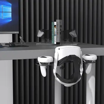 VR Kablosuz Gözlük Masa yan bağlantı parçası VR Kulaklık Denetleyici Tutucu vitrin rafı İçin Uyumlu Oculus Quest 2 5