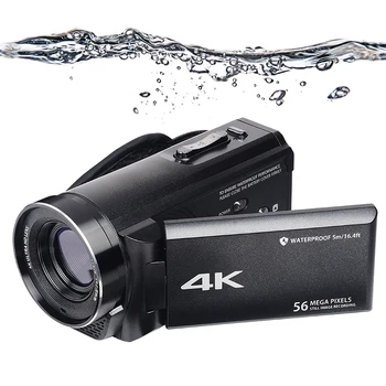 Su geçirmez Video Kamera 4K Dijital Kamera Profesyonel WiFi Kızılötesi Gece Görüş Kamera Filmadora YouTuber Videoları Vlog 0