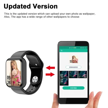 D20 Pro akıllı saat Y68 Bluetooth Spor İzci spor saat nabız monitörü Kan Basıncı akıllı bilezik Android IOS için 4