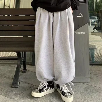 Streetwear kadın Joggers Sweatpants Gevşek harem pantolon Harajuku Tarzı Pantolon Baggy Moda Büyük Boy spor pantolon 0