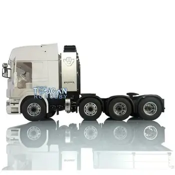 LESU 1/14 ölçek Metal 8*8 R730 RC Traktör kamyon şasisi Ekipmanları Raf Hercules Kabin Scania THZH0678-SMT2