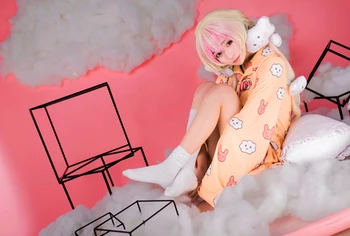 büyülü kız yetiştirme projesi Mahou Shoujo Ikusei Keikaku Nemurin Pijama Üniforma Cosplay Kostüm bulutlar ile 2