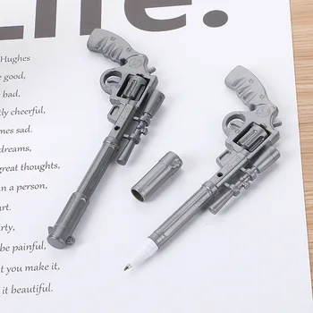 5 adet Yaratıcı plastik tabanca tükenmez kalem tabanca modelleme tükenmez kalem oyuncak tabanca kalem tabanca imza kalem öğrenci kırtasiye 1