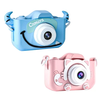 Çocuklar Kamera Oyuncaklar İçin 3-12 Yaşındaki Erkek ve Kız,HD 1080P dijital kamera Yürümeye Başlayan Çocuk İçin, Selfie Kamera, 32GB SD Kart