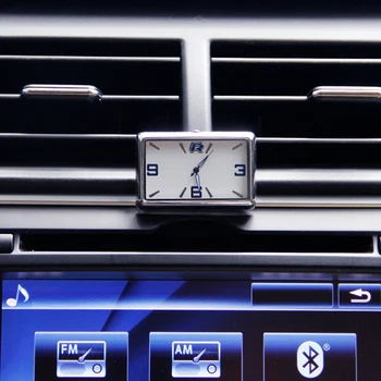 Mini Moda Araba Saat Otomobiller Dahili Stick-On dijital saat Mekanik Kuvars Saatler Oto Süs Araba Aksesuarları 1