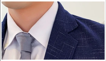 Butik (Blazer + Yelek + Pantolon ) İngiliz Tarzı erkek İş Rahat Zarif Moda beyefendi Elbise Üç parçalı Bir Takım Elbise 1