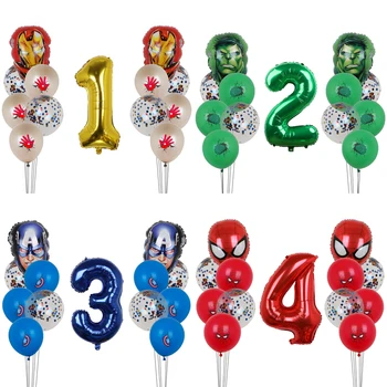 13 adet MARVEL Parti Balonlar Örümcek adam Kahraman Balon 32 