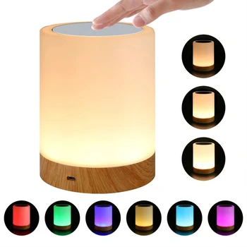 LED Dokunmatik Gece Lambası USB Şarj Edilebilir Tbluetooth Kısılabilir Başucu müzikli ışık Çocuklar İçin Bebek Yatak Odası Masaüstü dekor lambası 1
