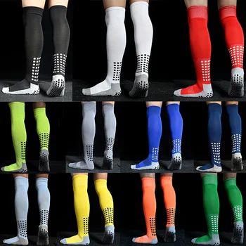 Yeni Uzun futbolcu çorapları Silikon Vantuz Kavrama Anti Kayma futbol çorapları Spor Erkek Kadın Beyzbol rugby çorapları
