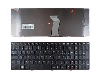 SP İspanyolca Klavye için LENOVO Ideapad Z580 V580 G580 SİYAH ÇERÇEVE SİYAH Ücretsiz Kargo İle Yeni Laptop Klavyeler 0