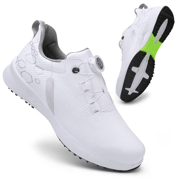 Profesyonel Golf Ayakkabıları Spikeless Golf Sneakers Açık Hafif Golfçüler Footwears Rahat Anti Kayma Yürüyüş Sneakers 0