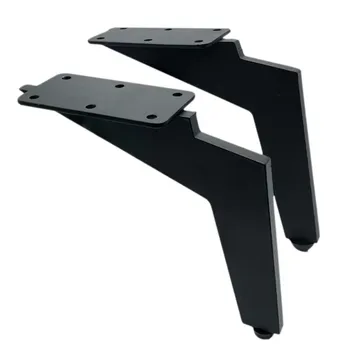 2 Adet / takım 145MM / 165MM Mobilya Masa Ayakları Siyah Kalınlaşmak Metal Kanepe dolap mobilyası Bacak Ayak Taburesi Sandalye Aksesuarları