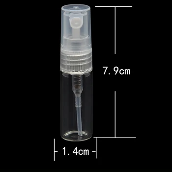 100 ADET Cam 5ml Takviyesi Taşınabilir Örnek Parfüm Şişesi Seyahat Sprey Atomizer Boş Parfüm Şişesi Mini Örnek Konteyner 1