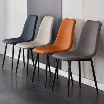 Ergonomik Yemek Sandalyesi İtalyan Tarzı Dekorasyon İskandinav Yemek Odası Sandalyeleri Mutfak Ofis Salonu Sillas De Comedor Mobilya 1