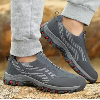 Yürüyüş ayakkabıları Erkekler Kadınlar için Slip-On Kaymaz Rahat spor ayakkabı Rahat Egzersiz Yürüyüş Sneakers Hafif Nefes 5