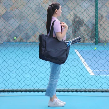 2022 Tenis Çantası Taşınabilir omuzdan askili çanta Spor Spor Badminton Çantası Kadın Tenis Raketi Çantası Kadın Tenis Çantası Spor Paketi