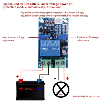 12V Pil Şarj Kontrolörü koruma levhası Modülü otomatik anahtar Kurtarma Koruma Kontrol Modülü 2