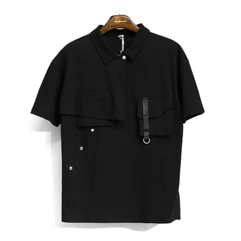 S-6XL!!2022 kısa kollu tişört erkek yaz yeni moda marka casual gömlek gevşek büyük gençlik yuvarlak yaka ütü gömlek 4