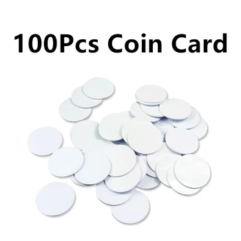 100 Adet Ntag215 NFC Etiketleri Etiket Telefon Mevcut RFID Etiketi 25mm Para Kartı