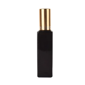 100 adet 20ml Siyah Parfüm Cam Sprey Şişesi Doldurulabilir Boş Örnek Şişeleri İnce Cam Test Şişeleri 5