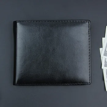 Erkek Cüzdan Kısa Çoklu kart bozuk para cüzdanı Moda Rahat Cüzdan Erkek Gençlik İnce Üç kat Yatay Yumuşak deri cüzdan Erkekler 4