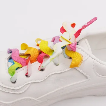 Coolstring Ayakkabı Giyim 8MM S-Dalga Tipi Düz Danteller Gençlik Unisex Spor Dekoratif Bileklik Dokuma Bantlar Güzel Zarif Hediye 5