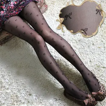 Klasik Küçük Polka Dot İpek Çorap İnce Bayan Dantel Vintage Sahte Dövme Çorap Külotlu Elastik Çorap Tayt Artı Boyutu 0