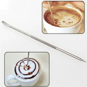 Yeni Kahve Latte Paslanmaz Çelik Sanat Kalem Aracı Espresso Makinesi Cafe Ev Mutfak