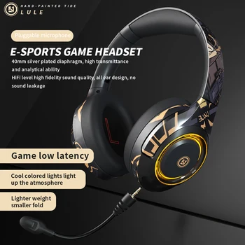 A2 oyun kulaklığı Stüdyo V5. 1 Kablosuz Kulaklık Stereo Aşırı Kulak Kablolu mikrofonlu kulaklık Laptop İçin PS4 Xbox One Oyun