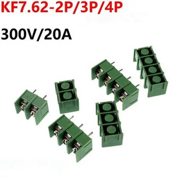 10 adet splice bağlantı terminali MG/DG/KF7.62-2P / 3 P / 4 P 7.6 MM pitch Konnektörü 2-4pin 300 v 20A