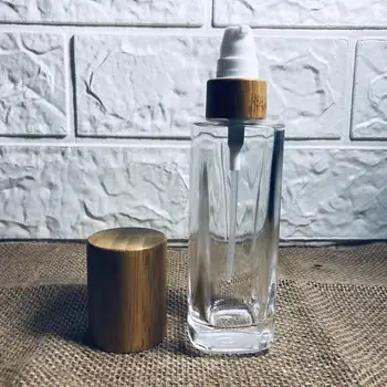 Lüks Parfüm Atomizer Temizle Boş Kare 75ml Cam Parfüm şişesi Sprey Pompası İle Cam Şişe uçucu yağ Saç Yağı 1