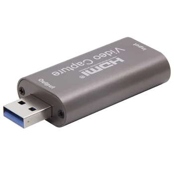 Mini HD 1080P 60fps HDMI uyumlu USB Video Yakalama Kartı Oyun Kayıt Kutusu Bilgisayar Youtube Canlı Yayın Yayını