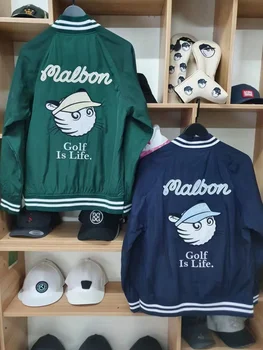 Güney kore'nin orijinal tek golf erkek fermuarlı ceket üst beyzbol üniforma gelgit marka ceket karikatür standı yaka