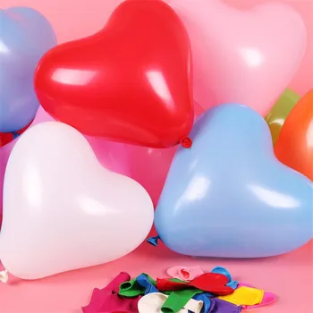 10 adet 12 inç 2.2 g Kalp Lateks Balonlar Düğün Parti dekorasyon balonu sevgililer Günü Hava Balon Çocuklar Parti Şişme Globos 2