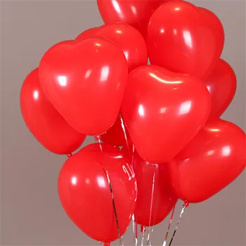 10 adet 12 inç 2.2 g Kalp Lateks Balonlar Düğün Parti dekorasyon balonu sevgililer Günü Hava Balon Çocuklar Parti Şişme Globos 3
